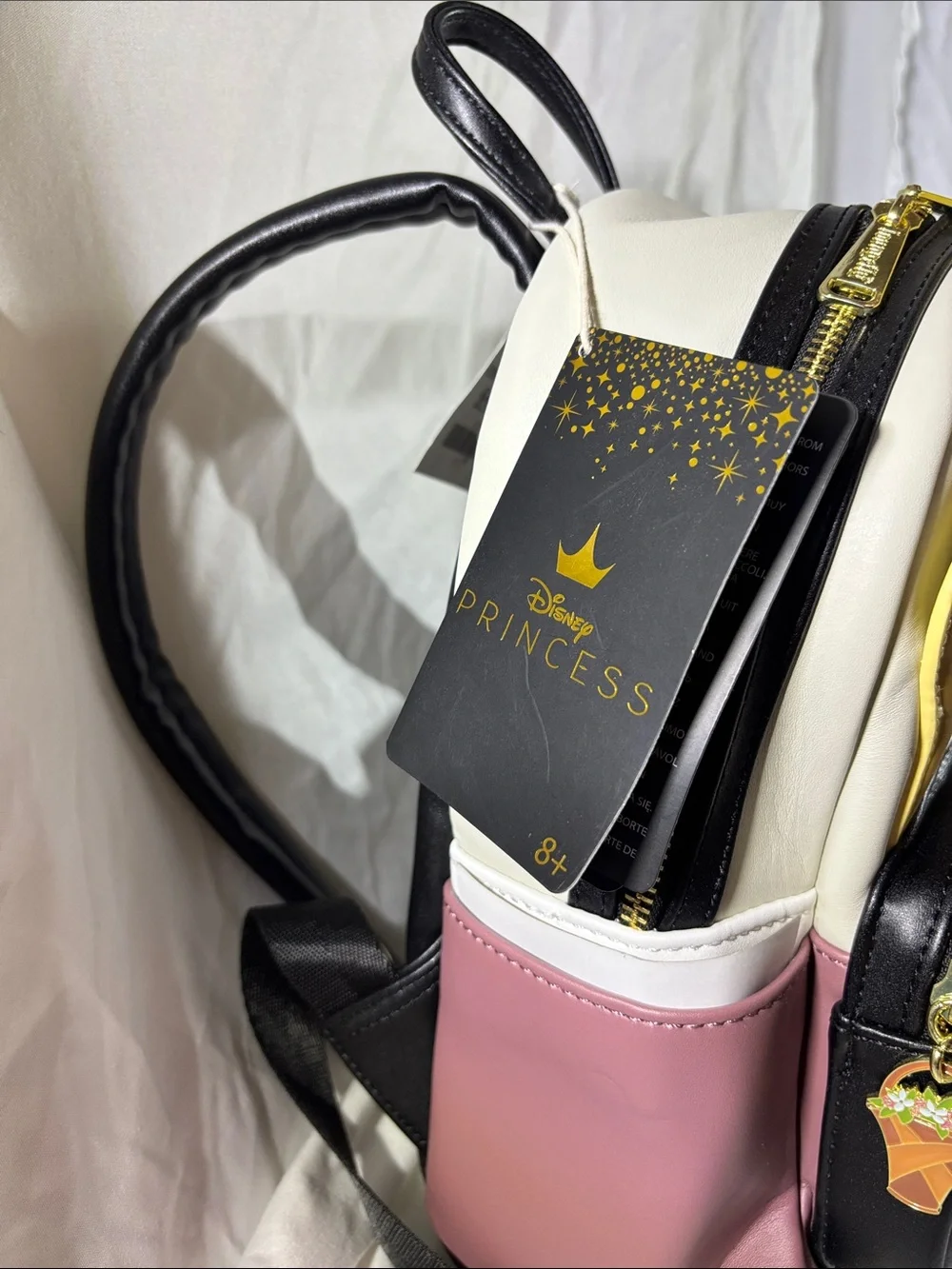 Disney x Loungefly Aurora Mini Backpack - Yellow, Black